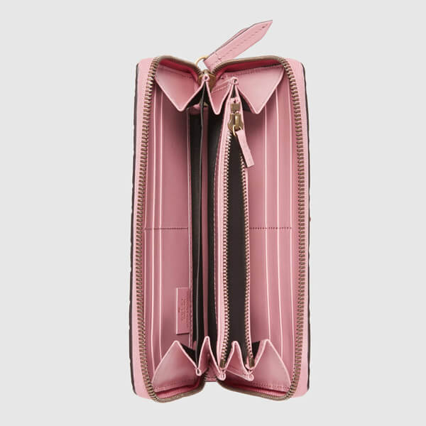 2025新作人気 グッチ さくらんぼ グッチスーパーコピー さくらんぼ付き ZIP 長財布